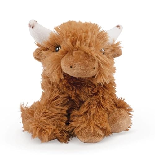 Image of Living Nature SMOLS Highland Cow Plush Toy | Soft Toy Gift For Kids | Naturli Eco-Friendly Plush, Brown