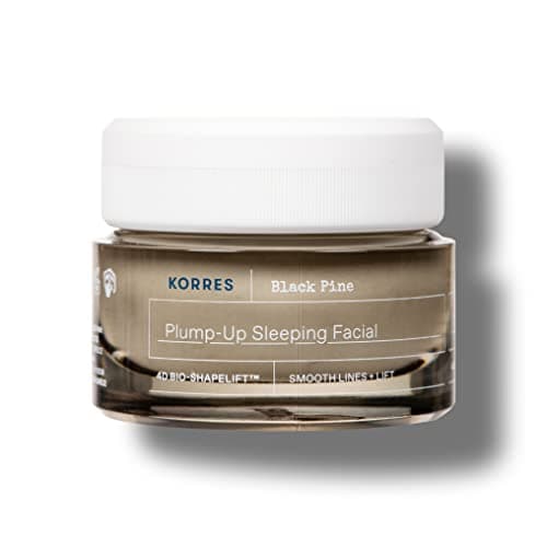 Image of KORRES BLACK PINE 4D Bio-ShapeLift Plumping Night Cream for Firm Skin, Dermatologically Tested, Vegan, 40 ml