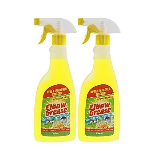 Image of Elbow Grease All Purpose Kitchen/Floor/Tile/Wall/Bathroom/Glass/Carpet Cleaner - Elbow Grease Clothes Stain Remover - AntiBacterial Sticky Stuff Remover Spray (500 ml) (Pack of 2)