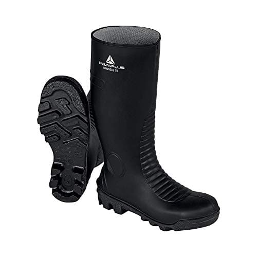 Image of DELTA PLUS Bronze2 S5 SRA Safety Wellington Boots - Slip Resistant - Color: Black - Size: 7