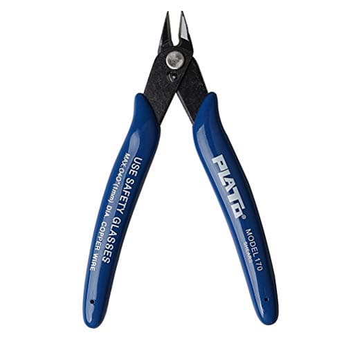 Image of nuosen Wire Cutter, Craft Wire Precision Electrical Cable Cutter Cutting Plier Side Snips Flush Cutter Diagonal Pliers Cutting Pliers Tool for Coil Making, Home DIY Jewelry