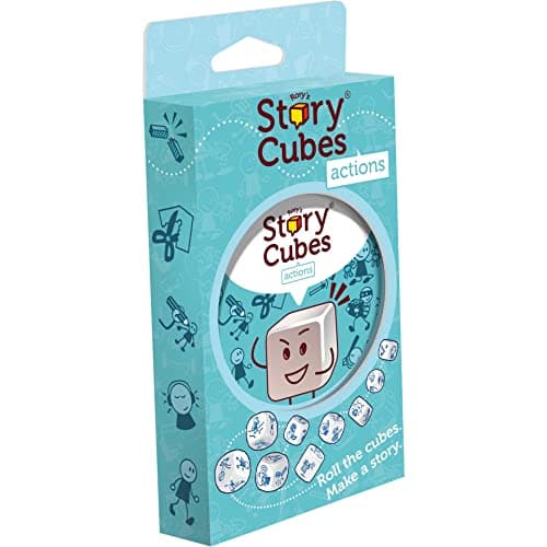 Image of Zygomatic | Rory's Story Cubes Eco Blister Action | Dice Game | Ages 6+ | 1-12 Players | 20+ Minutes Playing Time, Multicolor, (ASMRSC302)