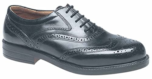 Image of Scimitar Mens Gents Leather Wide Fit Brogues Shoes Size 6-14 Black (11)