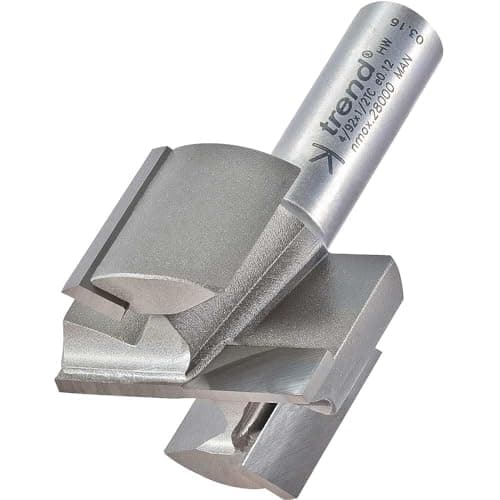 Image of Trend Professional Two Flute Router Cutter, 1/2 Inch Shank, 40mm Cut Diameter & 25mm Cut Length, Tungsten Carbide Tipped, 4/92X1/2TC