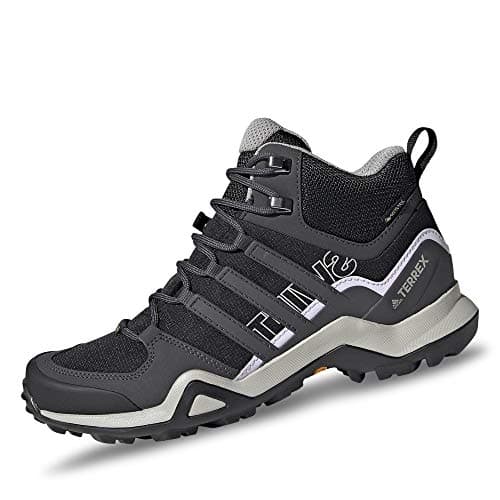Image of adidas Women's Terrex Swift R2 Mid GTX W Trekking Shoes, Core Black DGH Solid Grey Purple Tint, 5 UK