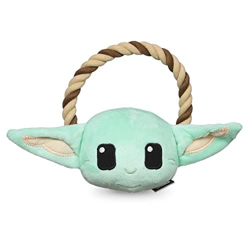 Image of Star Wars for Pets GROGU Rope Ring With Plush Head Dog Toy | The Mandalorian Chew Toy for Dogs, Tug of War, 7 Inch (FF19276)