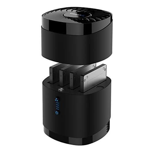 Image of SABRENT Hard Drive Docking Station, 4 Bay SSD Dock, SATA Multiport Hard Drive Enclosure, Offline Cloning, Cooling Fan, 2.5” Universal Compatibility (DS-4SSD)