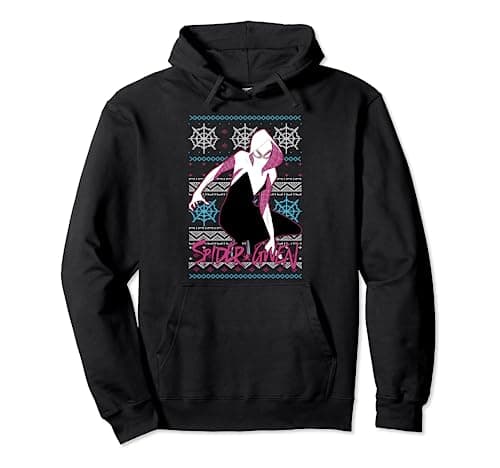 Image of Marvel Spider Gwen Ugly Christmas Sweater Hoodie