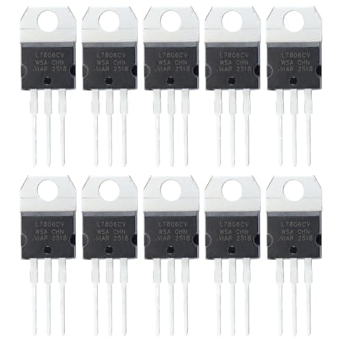 Image of Hoite 10pcs L7806CV Linear Positive Voltage Regulator, Three-Terminal Regulator for Monitors, Electrical Locks, Electronic Devices (6V)