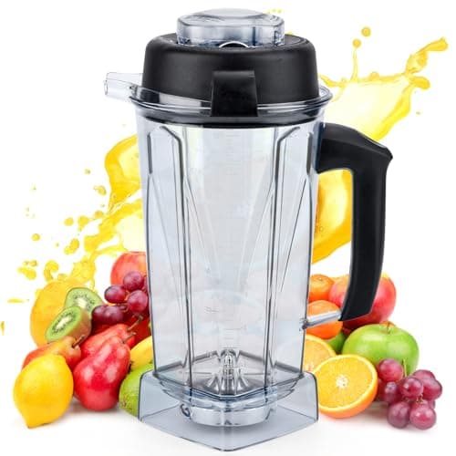 Image of For Vitamix Blender Pitcher 64oz, Upgrade Replacement Pitcher Container Jar Cup for Vitamix 5200 5300 6300 7500 VM0197 VM0101 VM0100 VM0103 E310 Classic Explorian Commercial Professional Series