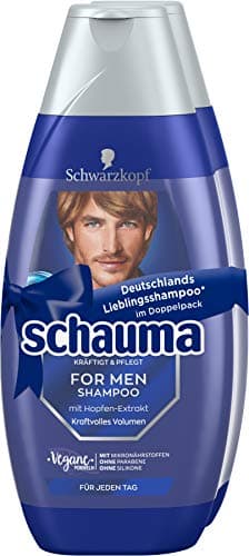 Image of Schwarzkopf Foam Shampoo for Men Pack of 2 800 ml