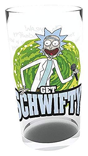 Image of GB eye GLB0162 Rick and Morty, Get Schwifty Stein Glass, Multi-Colour, 74 x 44 x 9 cm