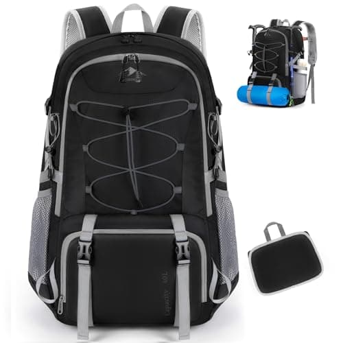 Image of RAINSMORE Hiking Backpack 40L Lightweight Foldable Backpack for Men Women Waterproof Camping Rucksack Daypack for Climbing Walking Cycling Sports Outdoor
