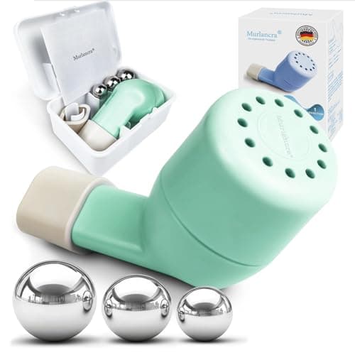 Image of Lung Exerciser and Mucus Clearing Device Breathing Mucus Clearing Relief Remover (Green)