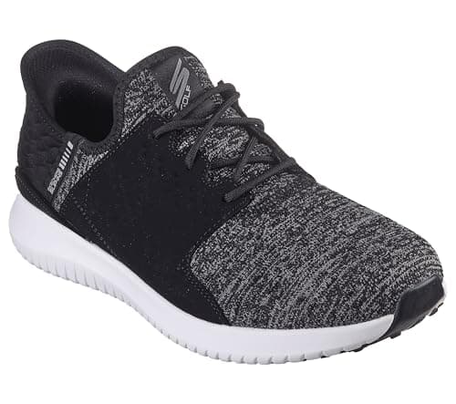 Image of Skechers Men's Max 2 Rover Relaxed Fit Slip in Golf Shoe, Black/White, 10 UK