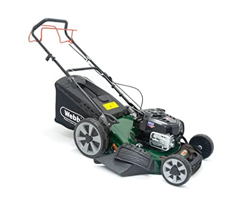 Image of Webb WER21HW4 21"/53cm Self Propelled Rotary Petrol Lawnmower, 163cc Engine, 8 Cutting Heights, 65L Collection Bag - 3 Year Guarantee