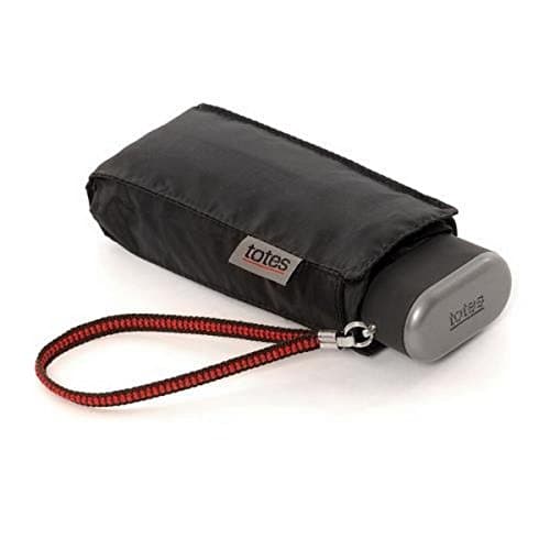 Image of totes Miniflat 5 Section Thin Umbrella Black (New)