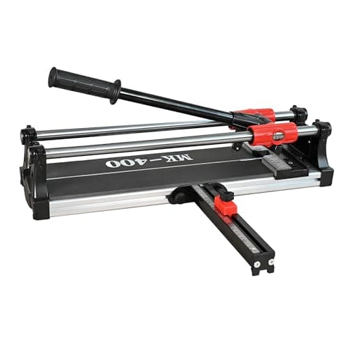 Image of ROJOO 16inch Double Slide Rail Manual Tile Cutting Machine Wide Aluminum Bottom Plate Ceramic Porcelain Tile Cutter 40cm Heavy Duty 400mm R2818T040