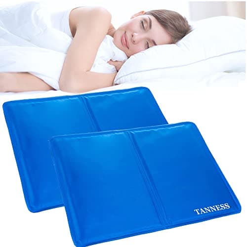 Image of TANNESS 2-Pack Cooling Pillow – Gel Cooling Mat and Cool Pillow Cushion for Night Sweats, Heat Reduction & Comfortable Sleep – Easy-to-Use, Reusable, and Portable Cool Mat
