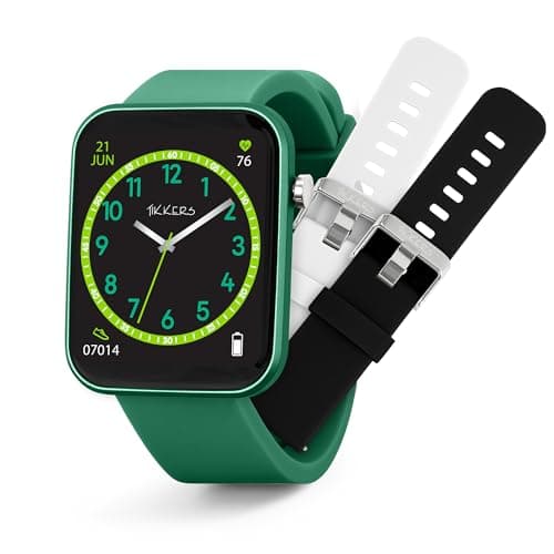 Image of Tikkers Kids Series13 Smart Green Interchangeable Strap Watch