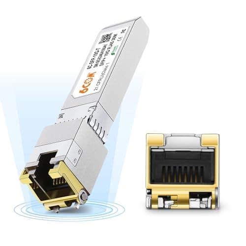 Image of 6COMGIGA 10GBase-T SFP+ RJ45 Copper Module Transceiver for Cisco SFP-10G-T-S, Ubiquiti, D-Link, Supermicro, Netgear, Mikrotik, and Other Open Switch, up to 30m