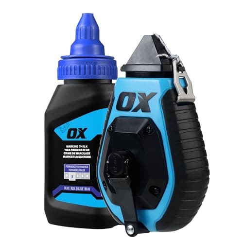 Image of OX Trade 30m/100' ABS Chalk Reel w/Grip Value Pack - Standard Bold Line / 6:1 Gear Ratio