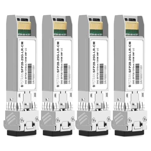 Image of OPSTRAN 25GBASE-LR SFP28 Optical Transceiver Module Compatible with HPE Aruba JL486A 25G SFP28 1310nm 10km DDM Duplex LC SMF 4 Pack