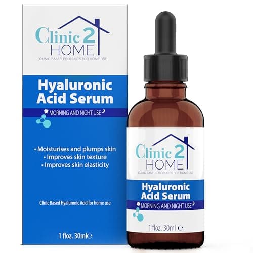 Image of Clinic2Home Hyaluronic Serum - 30ml - Anti Wrinkle Night & Day Face Hyaluronic Serum for Woman & Men Fast-Acting - Brighten Skin, Boost Collagen, Reduce Fine Lines & Firming Moisturiser for Face
