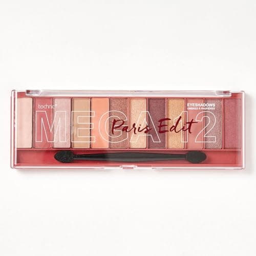 Image of Technic Mega Eyeshadow Palette - 12 Pigmented, Long Lasting, Easy to Apply and Blendable Shades for the Perfect Day to Evening Looks - 18g (Paris)