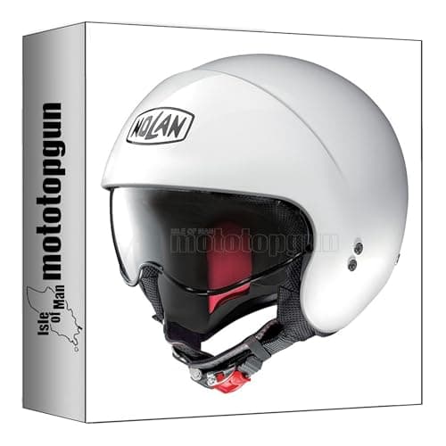Image of nolan motorbike helmet jet n21 06 special pure white size l mototopgun