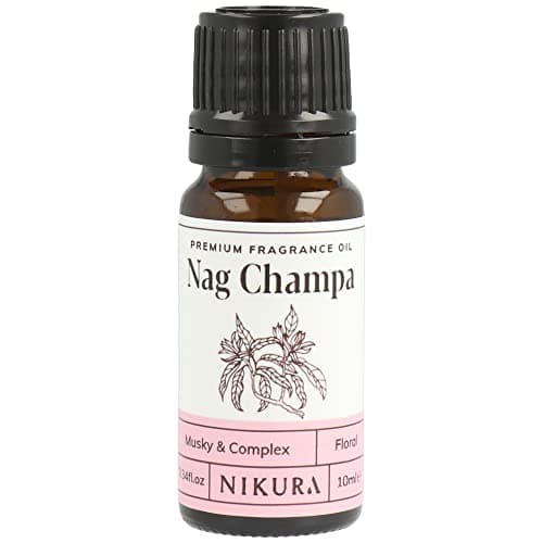 Image of Nag Champa Fragrance Oil - 10ml | for Gifts, Diffusers, Candle Making, Soap Making | Great for use in Bath Bombs, Perfume Oil, Perfume Scents | Vegan & UK Made