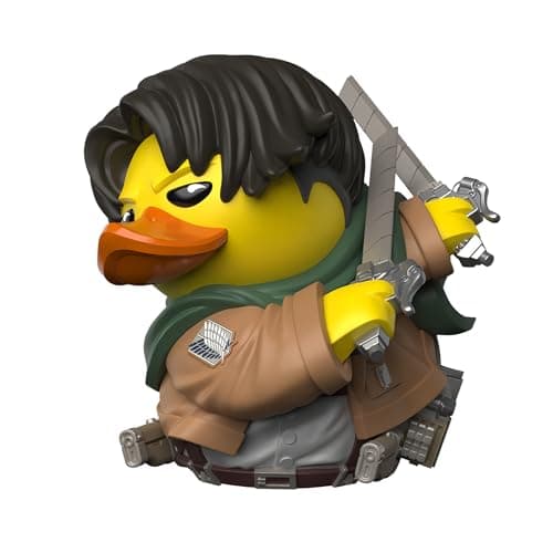 Image of TUBBZ First Edition: Attack On Titan - Levi Ackerman Cosplaying Rubber Duck Vinyl Figure