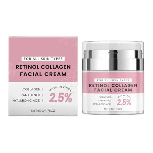 Image of Retinol Face Moisturising Cream with Collagen and Hyaluronic Acid, Instant Face Firming Cream, Neck Cream for Firming and Strengthening, Wrinkle Cream for Women and Men