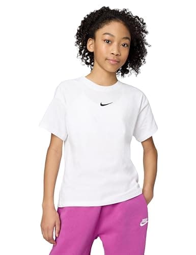 Image of Nike Girls T-Shirt, White, 6 Years UK