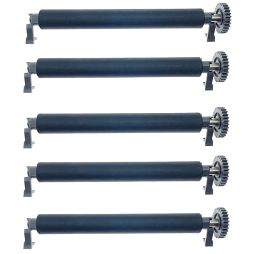 Image of OKLILI Transfer Platen Roller Kit with Bearing Bushings Gear Compatible with Zebra ZD220 ZD230 ZD888 Thermal Lable Barcode Printer (5Kits ZD220D ZD230D ZD888D P1080383-700)