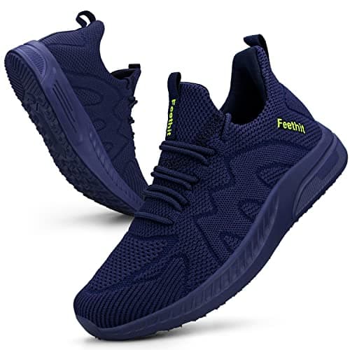 Image of Feethit Women Trainers Casual Sneakers Lightweight Breathable Walking Shoes Gym Sport Tennis Blue 8