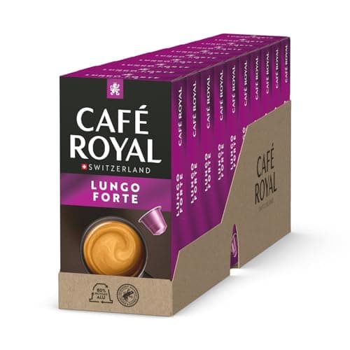Image of Café Royal Lungo Forte - Nespresso(R) Compatible Coffee Capsules 100% Arabica Spicy Dark Roast Intensity 8/12 Rainforest Alliance 100 Capsules