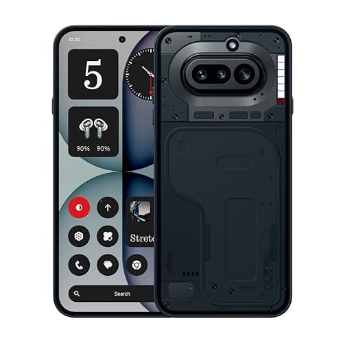 Image of Nothing Phone (4a) - 50 MP Triple Camera with Up To 70X ultra Zoom, Transparent Design Smartphone, Long Lasting Battery and 50W Fast Charge, 120Hz AMOLED Display and Glyph Bar, 12GB + 256GB - Black