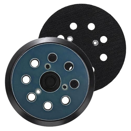 Image of atnayo 2 Pcs 5 Inch Orbital Sander Pads, 8 Hole 125mm Hook and Loop Backing Replacement Sander Pads for Makita M9204 BO5030 BO5031 DBO180Z BO8041 DBO180RMJ BO5041 BO5010 BO5011 BO5012