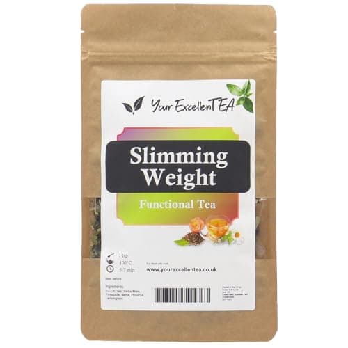 Image of Slimming Weight Herbal Tea Loose Leaf (50g) – Pu-erh, Yerba Mate, Nettle, Lemongrass, Hibiscus & Pineapple, Metabolic & Digestive Comfort Support, Resealable Pouch | Your ExcellenTEA