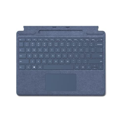 Image of Microsoft Surface Pro 9, 8 or X - Signature Type Cover - Cobalt Blue - and Slim Pen 2 - Black - bundle