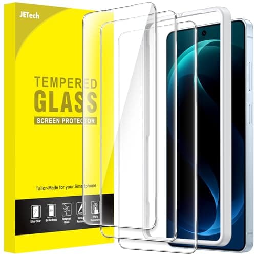 Image of JETech Screen Protector for Samsung Galaxy S26 Ultra, 9H Tempered Glass Film with Easy Installation Tool, Fingerprint ID Compatible, HD Clear, 3-Pack