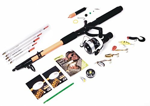 Image of FLADEN Matt Hayes Adventure (1.8m/6ft) Multi-Species All Round Telescopic Complete Fishing Set with Rod Reel Line Hooks and Spinners [99-6085050]