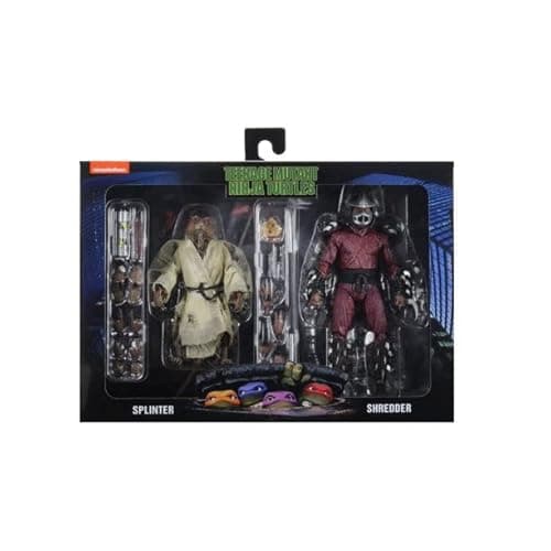 Image of Teenage Mutant Ninja Turtles TMNT 1990 Movie 7" 2-Pack Figure Collection (Splinter & Shredder)