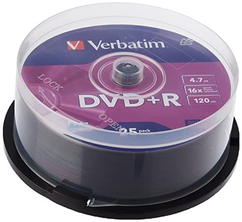 Image of Verbatim DVD+R Spindle 16x 4.7GB (Pack of 25) 43500