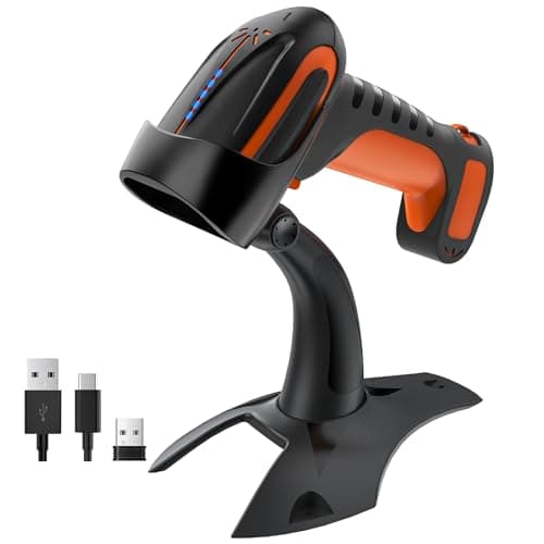 Image of Tera Pro 1D 2D QR Wireless Industrial Barcode Scanner Bluetooth 1D 2D QR Code Reader 2200 mAh Built-in Battery Extreme Drop Resistance Heavy Duty 8100