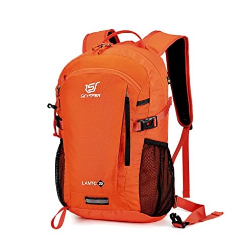 Image of SKYSPER Small Hiking Backpack, 20L Lightweight Travel Backpacks Hiking Daypack Rucksack Women Men for Trekking Backpacking Outdoor Sports(Orange)