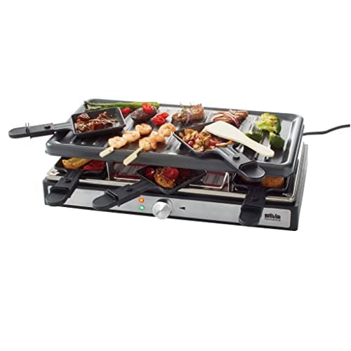 Image of Silva Homeline PK-R 088 Electric Raclette Grill - 8 Persons - 1400W - Adjustable Temperature