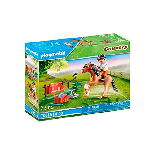 Image of Playmobil 70516 Country Pony Farm Collectible Connemara Pony, Fun Imaginative Role-Play, PlaySets Suitable for Children Ages 4+