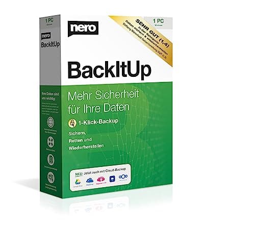 Image of Backup Software Nero BackItUp – Box with Download Link | Automatic Backup, Cloud Sync, Recovery & Data Protection | Lifetime Licence | 1 PC | Windows 11/10/8/7